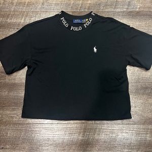 Polo ralph lauren x ASOS exclusive women cropped mock neck t-shirt XS